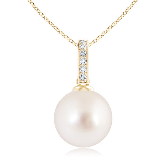 AAAA - South Sea Cultured Pearl / 7.25 CT / 14 KT Yellow Gold