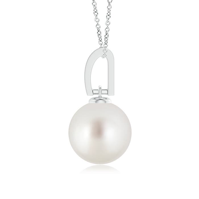 AAA - South Sea Cultured Pearl / 5.29 CT / 14 KT White Gold