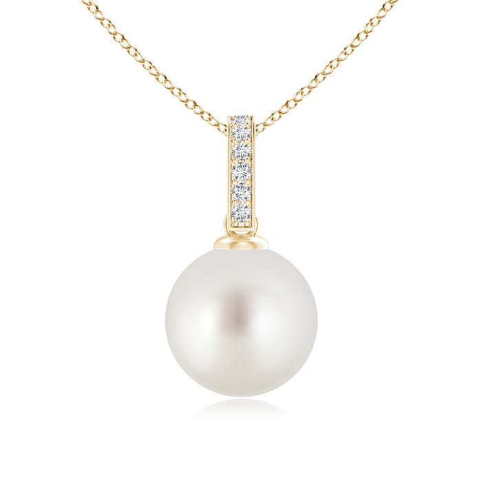 AAA - South Sea Cultured Pearl / 5.29 CT / 14 KT Yellow Gold