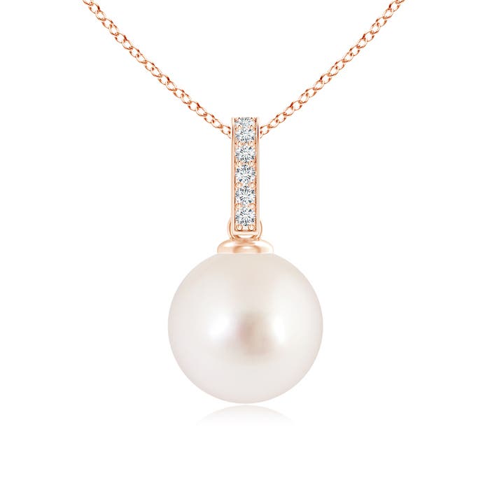 AAAA - South Sea Cultured Pearl / 5.29 CT / 14 KT Rose Gold