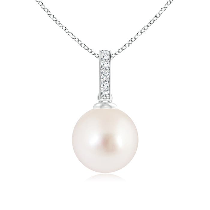 AAAA - South Sea Cultured Pearl / 5.29 CT / 14 KT White Gold