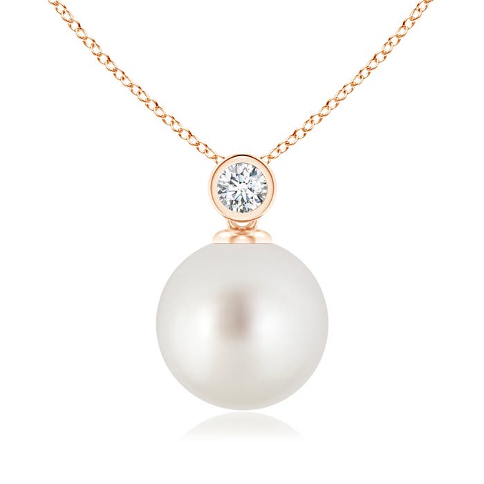 AAA - South Sea Cultured Pearl / 7.31 CT / 14 KT Rose Gold