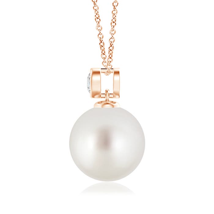 AAA - South Sea Cultured Pearl / 7.31 CT / 14 KT Rose Gold