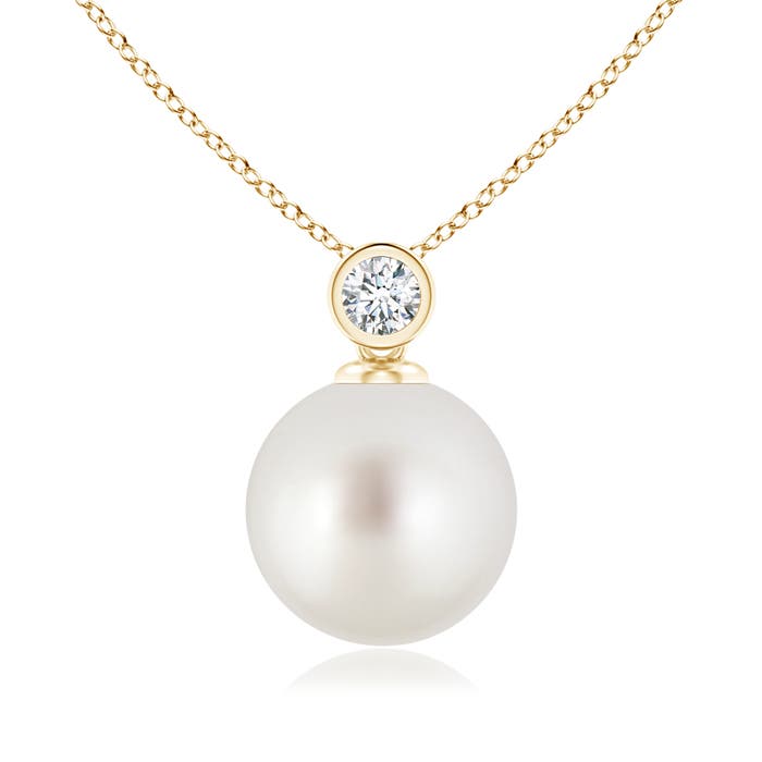 AAA - South Sea Cultured Pearl / 7.31 CT / 14 KT Yellow Gold