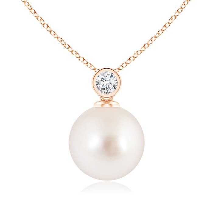 AAAA - South Sea Cultured Pearl / 7.31 CT / 14 KT Rose Gold