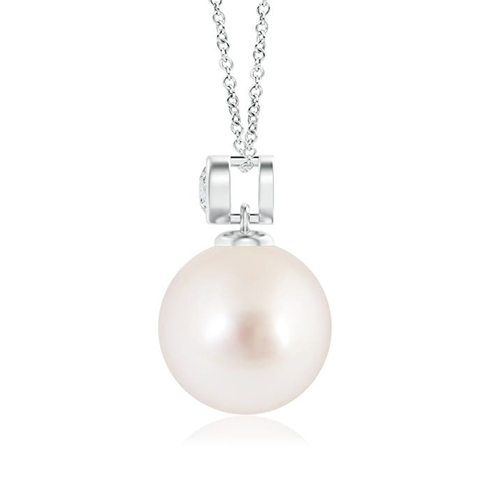 AAAA - South Sea Cultured Pearl / 7.31 CT / 14 KT White Gold