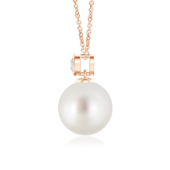 AAA - South Sea Cultured Pearl / 5.33 CT / 14 KT Rose Gold