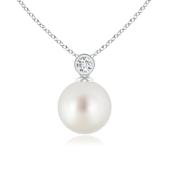 AAA - South Sea Cultured Pearl / 5.33 CT / 14 KT White Gold