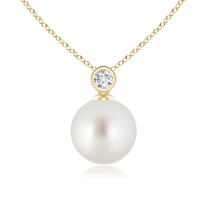 AAA - South Sea Cultured Pearl / 5.33 CT / 14 KT Yellow Gold