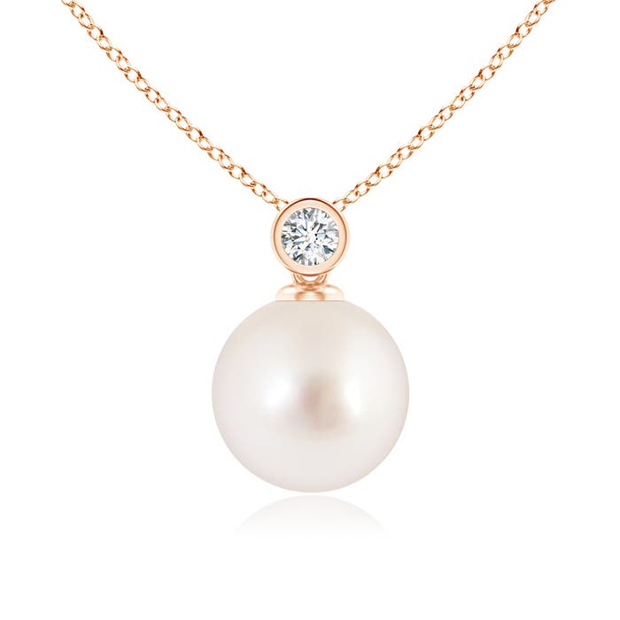 AAAA - South Sea Cultured Pearl / 5.33 CT / 14 KT Rose Gold