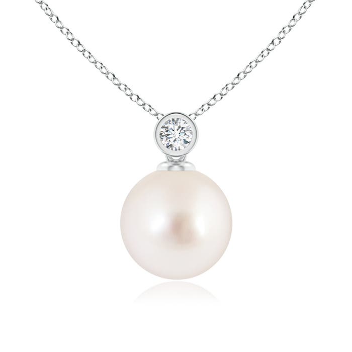 AAAA - South Sea Cultured Pearl / 5.33 CT / 14 KT White Gold