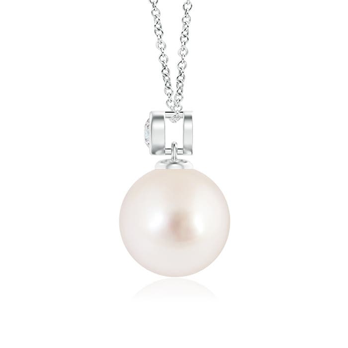 AAAA - South Sea Cultured Pearl / 5.33 CT / 14 KT White Gold