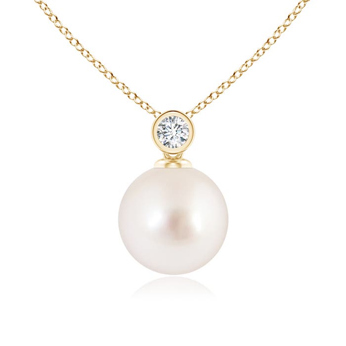 AAAA - South Sea Cultured Pearl / 5.33 CT / 14 KT Yellow Gold