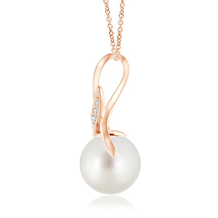 AAA - South Sea Cultured Pearl / 7.36 CT / 14 KT Rose Gold