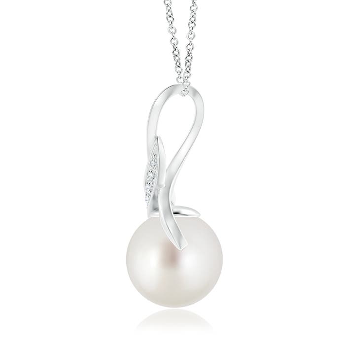 AAA - South Sea Cultured Pearl / 7.36 CT / 14 KT White Gold