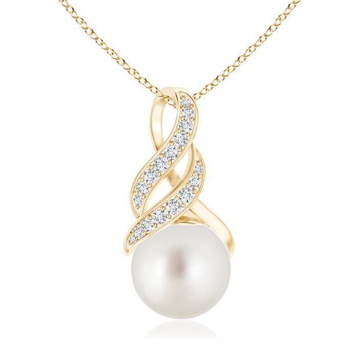 AAA - South Sea Cultured Pearl / 7.36 CT / 14 KT Yellow Gold