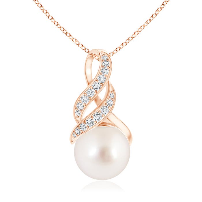 AAAA - South Sea Cultured Pearl / 7.36 CT / 14 KT Rose Gold