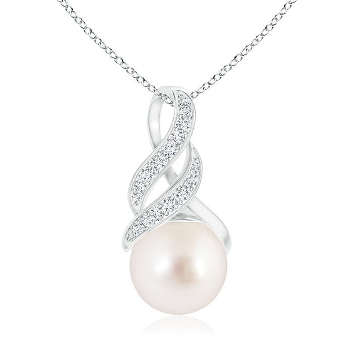 AAAA - South Sea Cultured Pearl / 7.36 CT / 14 KT White Gold