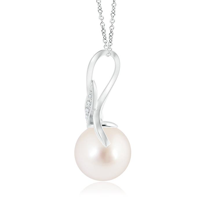 AAAA - South Sea Cultured Pearl / 7.36 CT / 14 KT White Gold