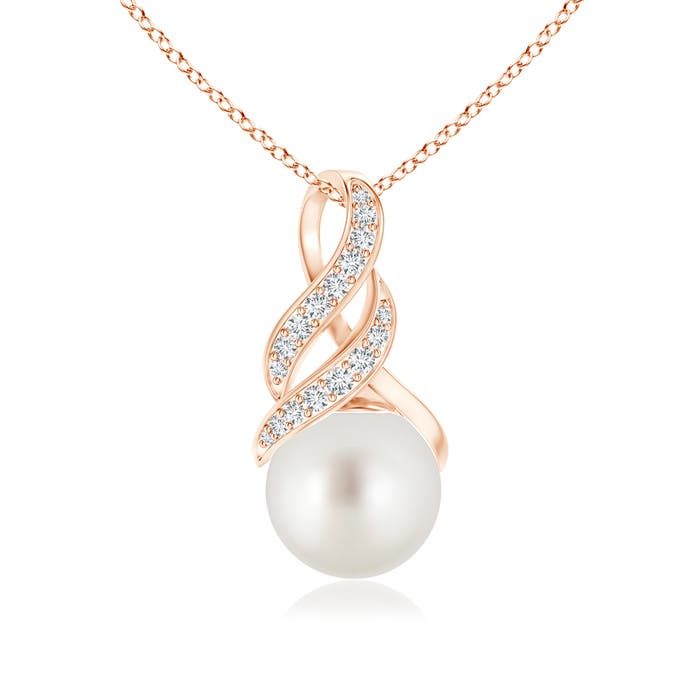 AAA - South Sea Cultured Pearl / 5.38 CT / 14 KT Rose Gold