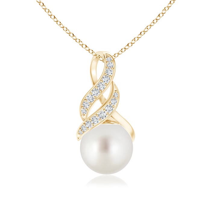 AAA - South Sea Cultured Pearl / 5.38 CT / 14 KT Yellow Gold