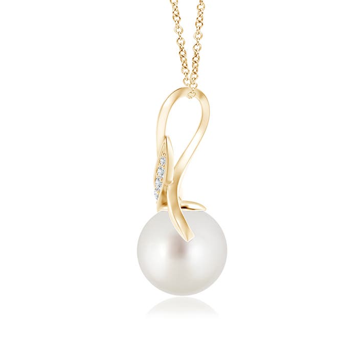 AAA - South Sea Cultured Pearl / 5.38 CT / 14 KT Yellow Gold