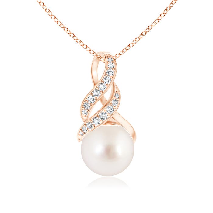 AAAA - South Sea Cultured Pearl / 5.38 CT / 14 KT Rose Gold