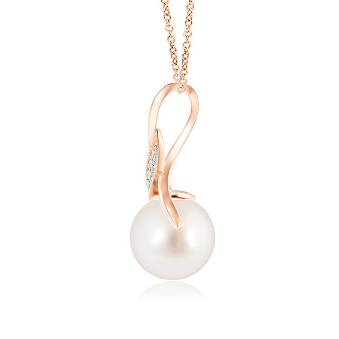 AAAA - South Sea Cultured Pearl / 5.38 CT / 14 KT Rose Gold