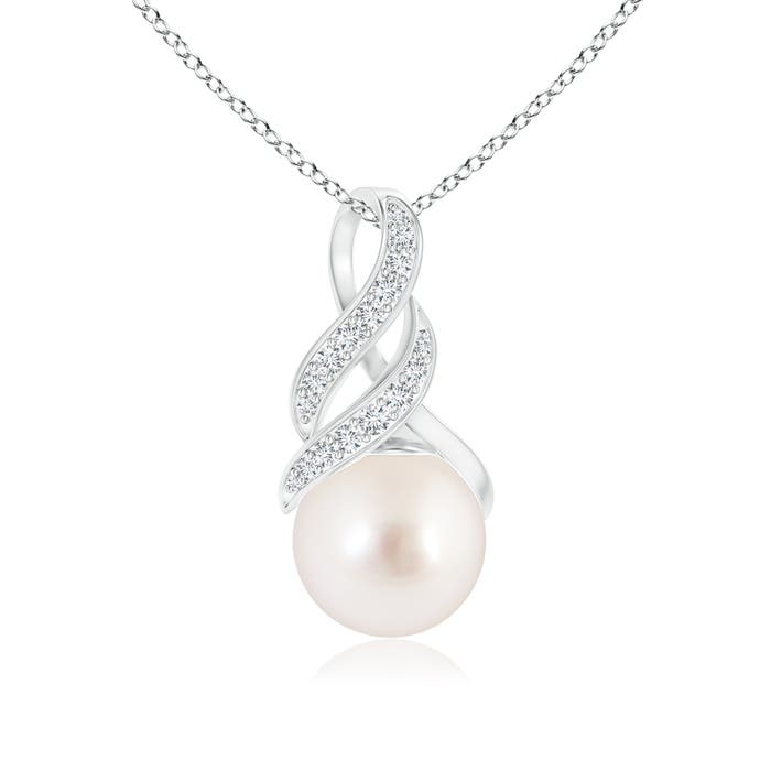 AAAA - South Sea Cultured Pearl / 5.38 CT / 14 KT White Gold