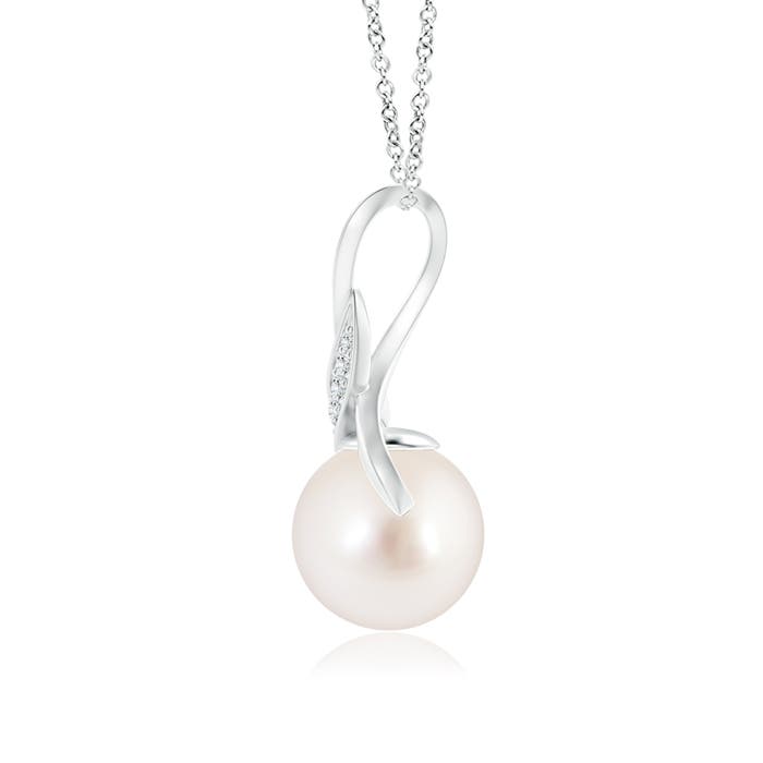 AAAA - South Sea Cultured Pearl / 5.38 CT / 14 KT White Gold