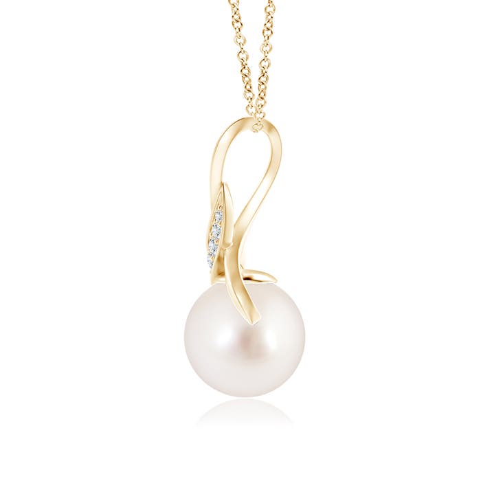 AAAA - South Sea Cultured Pearl / 5.38 CT / 14 KT Yellow Gold