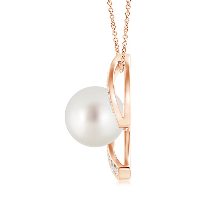 AAA - South Sea Cultured Pearl / 7.41 CT / 14 KT Rose Gold