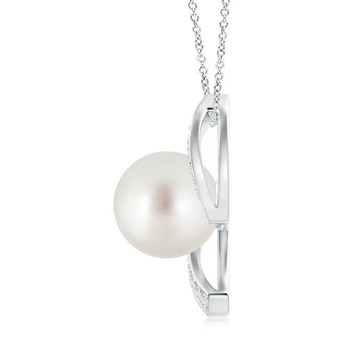 AAA - South Sea Cultured Pearl / 7.41 CT / 14 KT White Gold