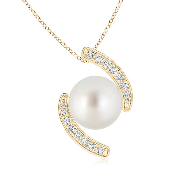 AAA - South Sea Cultured Pearl / 7.41 CT / 14 KT Yellow Gold