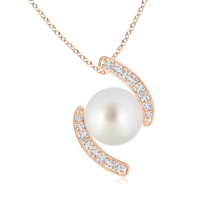 AAA - South Sea Cultured Pearl / 5.43 CT / 14 KT Rose Gold