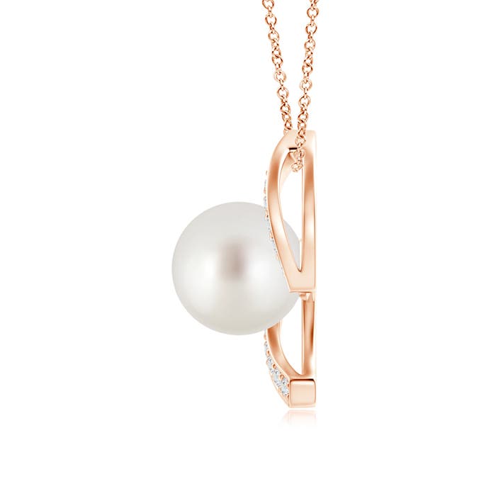 AAA - South Sea Cultured Pearl / 5.43 CT / 14 KT Rose Gold