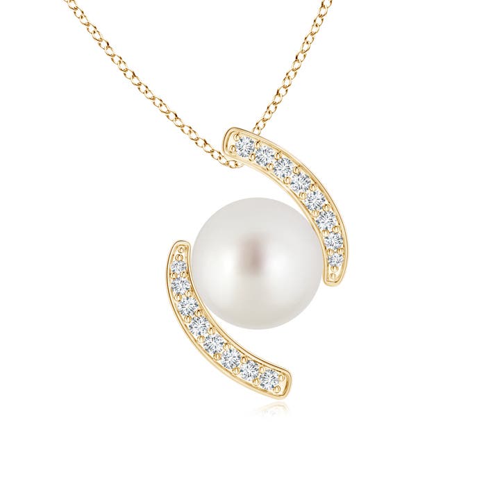 AAA - South Sea Cultured Pearl / 5.43 CT / 14 KT Yellow Gold