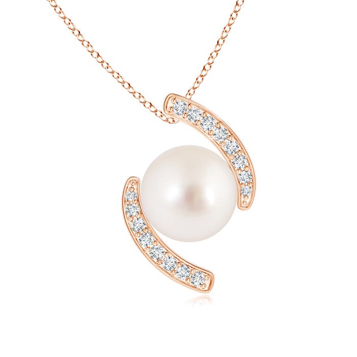 AAAA - South Sea Cultured Pearl / 5.43 CT / 14 KT Rose Gold