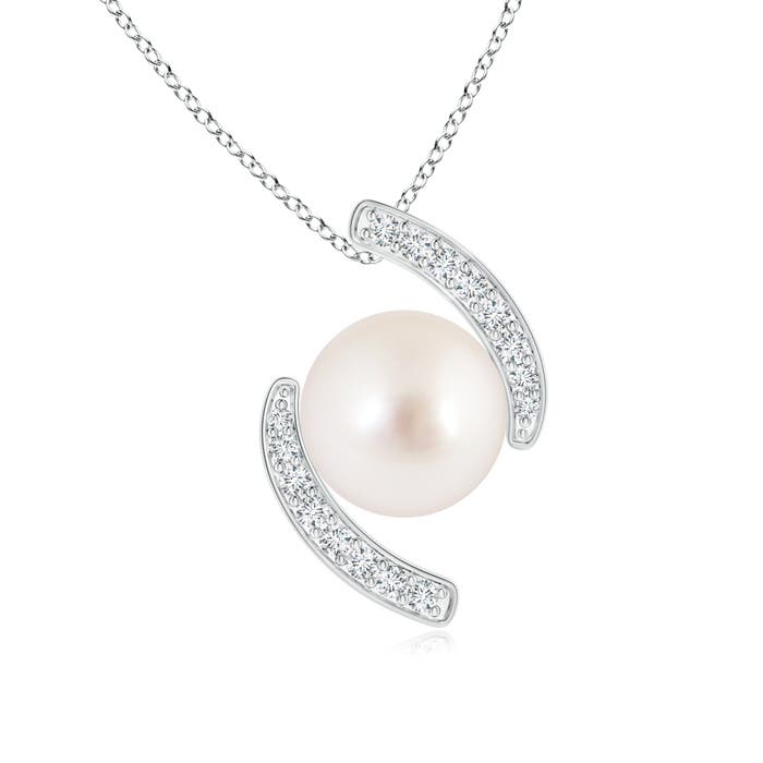 AAAA - South Sea Cultured Pearl / 5.43 CT / 14 KT White Gold