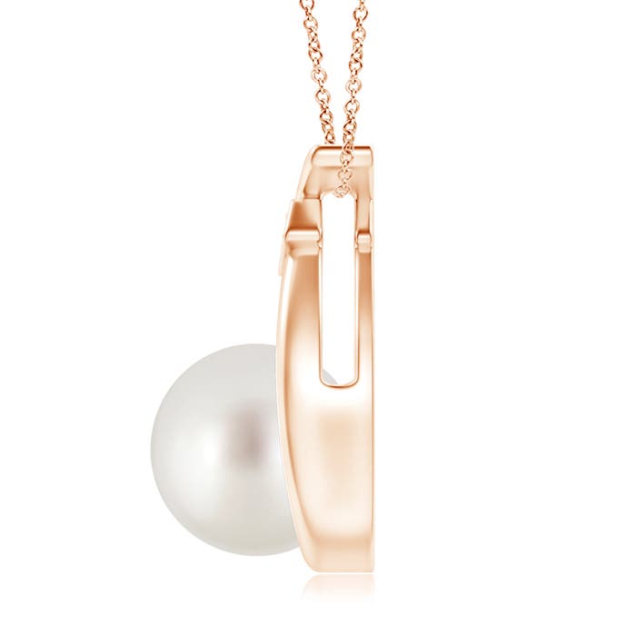 AAA - South Sea Cultured Pearl / 7.23 CT / 14 KT Rose Gold