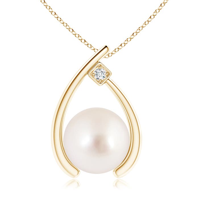 AAAA - South Sea Cultured Pearl / 7.23 CT / 14 KT Yellow Gold