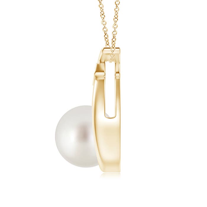 AAA - South Sea Cultured Pearl / 5.27 CT / 14 KT Yellow Gold