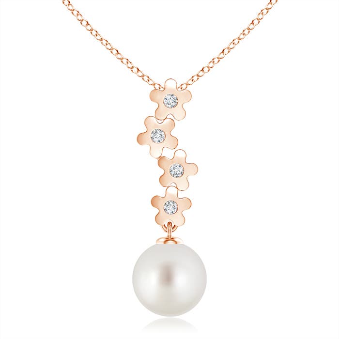 AAA - South Sea Cultured Pearl / 7.32 CT / 14 KT Rose Gold