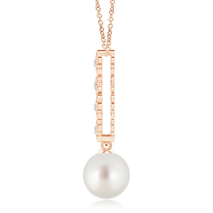 AAA - South Sea Cultured Pearl / 7.32 CT / 14 KT Rose Gold