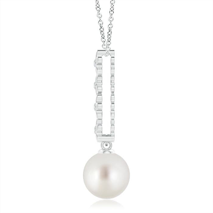 AAA - South Sea Cultured Pearl / 7.32 CT / 14 KT White Gold