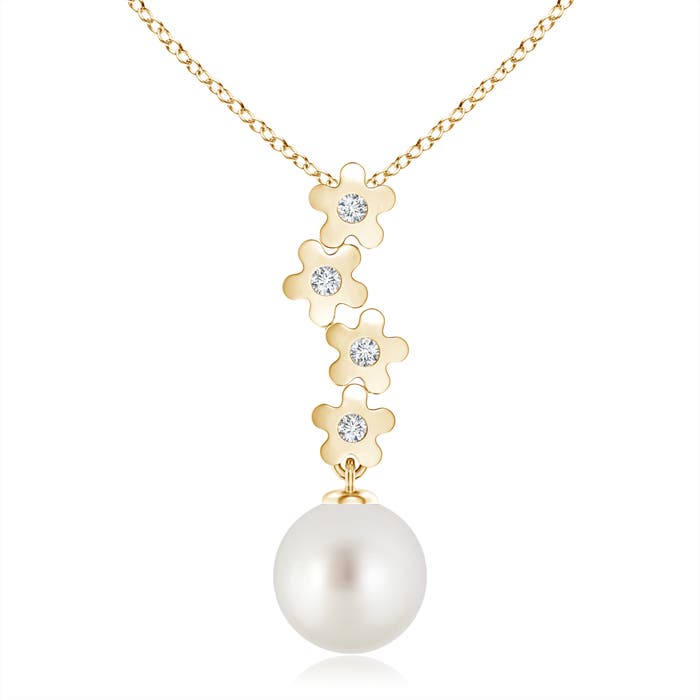 AAA - South Sea Cultured Pearl / 7.32 CT / 14 KT Yellow Gold