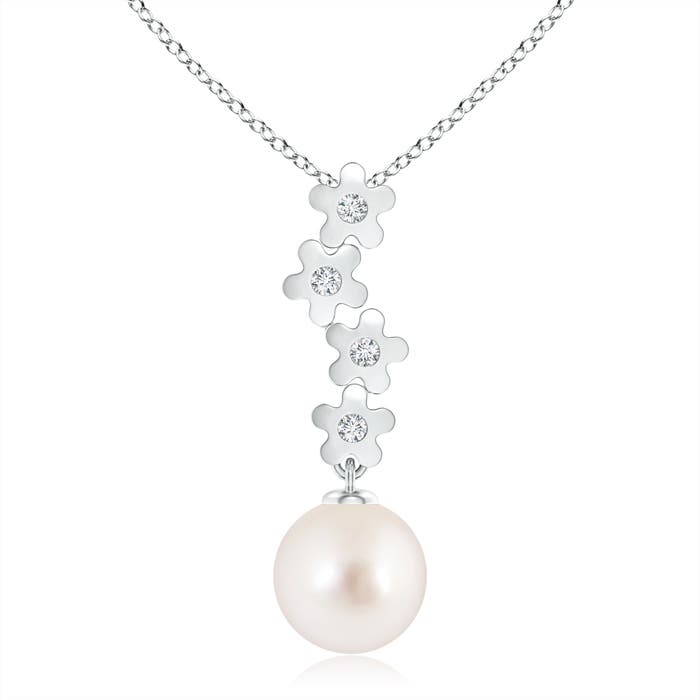 AAAA - South Sea Cultured Pearl / 7.32 CT / 14 KT White Gold