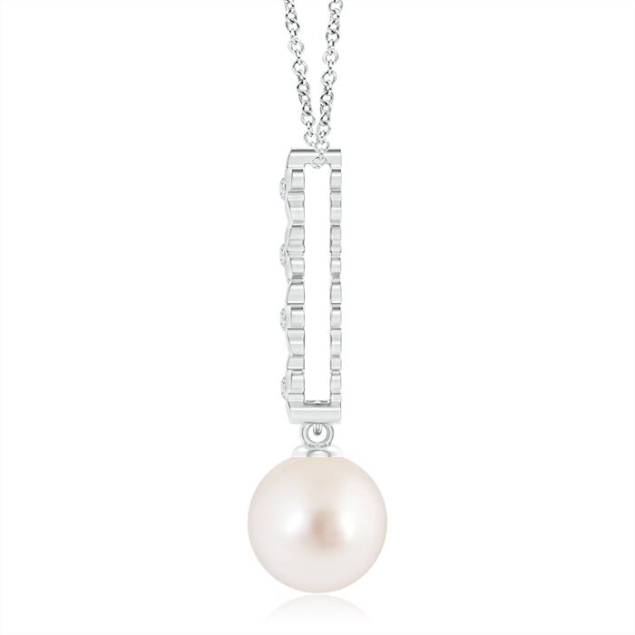 AAAA - South Sea Cultured Pearl / 7.32 CT / 14 KT White Gold