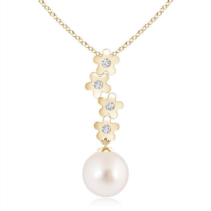 AAAA - South Sea Cultured Pearl / 7.32 CT / 14 KT Yellow Gold