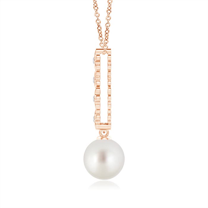 AAA - South Sea Cultured Pearl / 5.33 CT / 14 KT Rose Gold